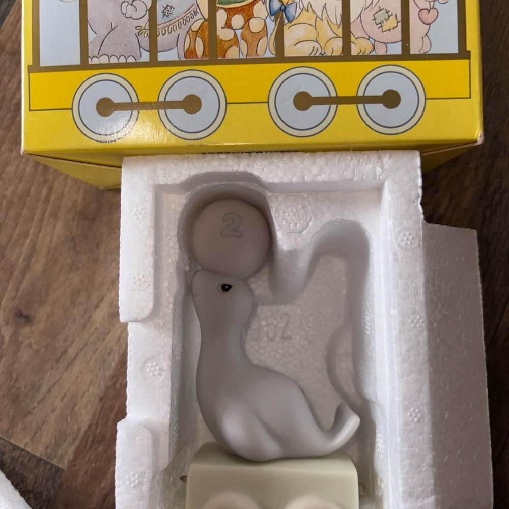Precious Moments 2nd Birthday Train "God Bless You on Your Birthday" Car 1985NIB